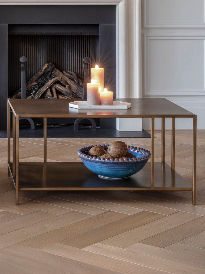 Brooks Coffee Table - Brushed Champagne