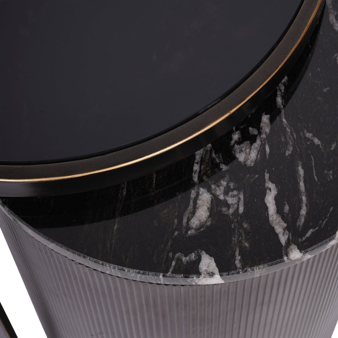 Belvedere Set of 2 Nesting Side Tables - Black Libra 5