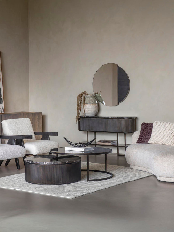 Belvedere Wall Mirror 90cm - Black Libra 2