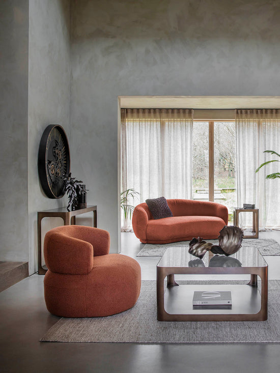 Thorpe Square Rectangular Coffee Table - Metal & Glass Libra 2