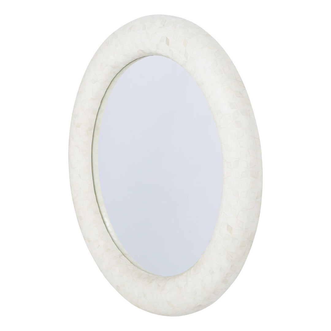 Aspen Bone Inlay Round Mirror - 100cm Libra 4