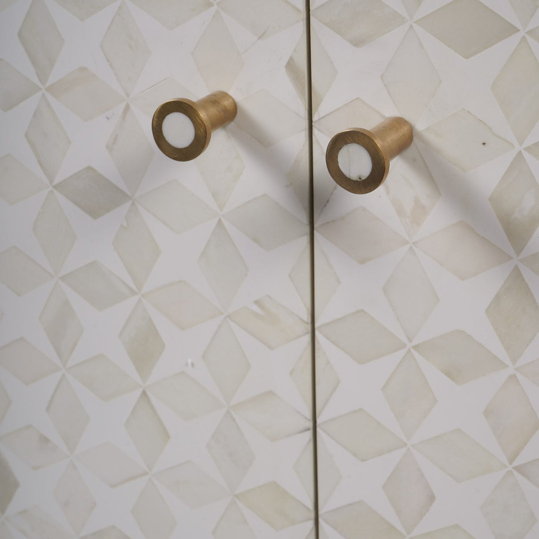 Aspen Bone Inlay Two Door Cabinet Libra 5
