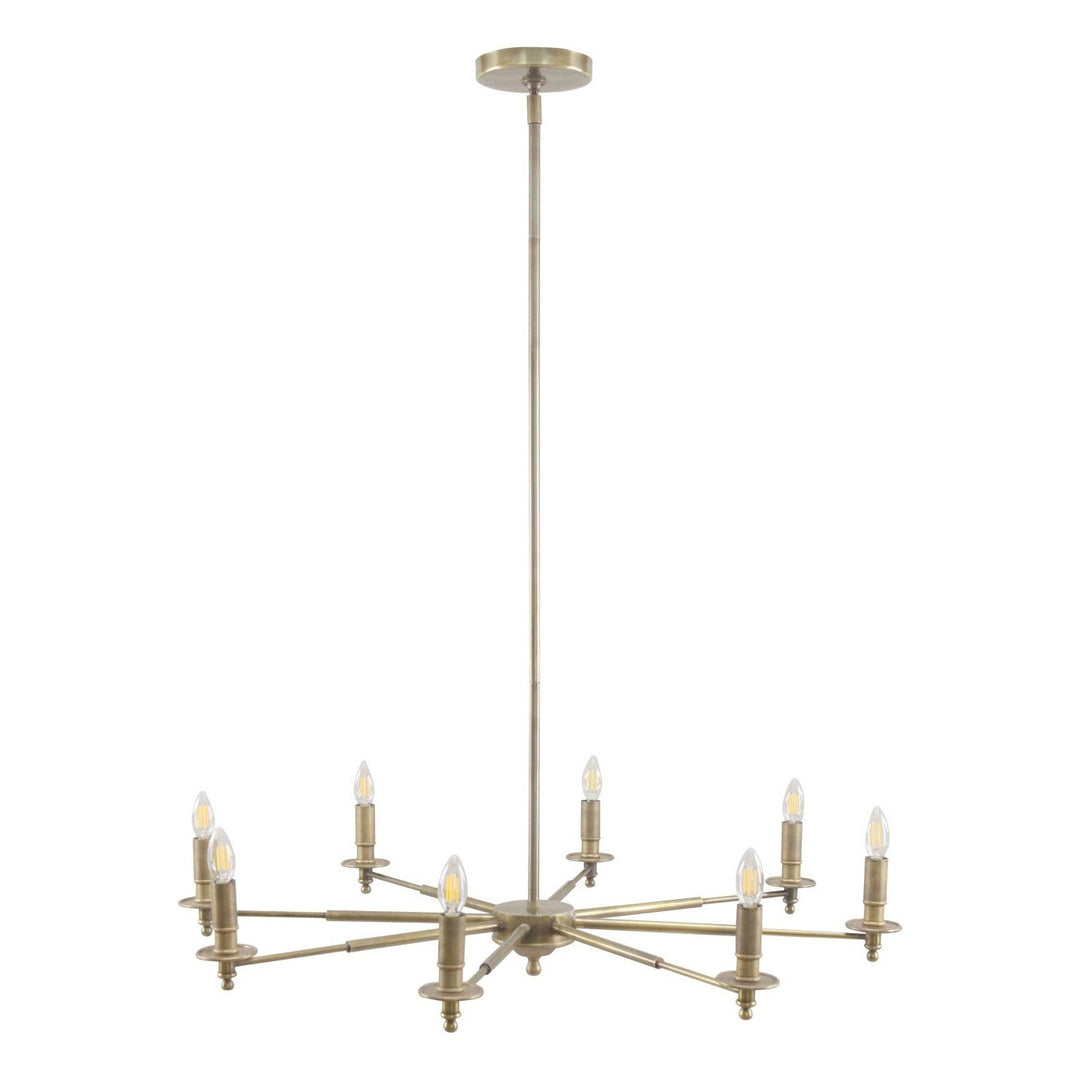 Blythe 8 Light Chandelier - Brass Libra 1