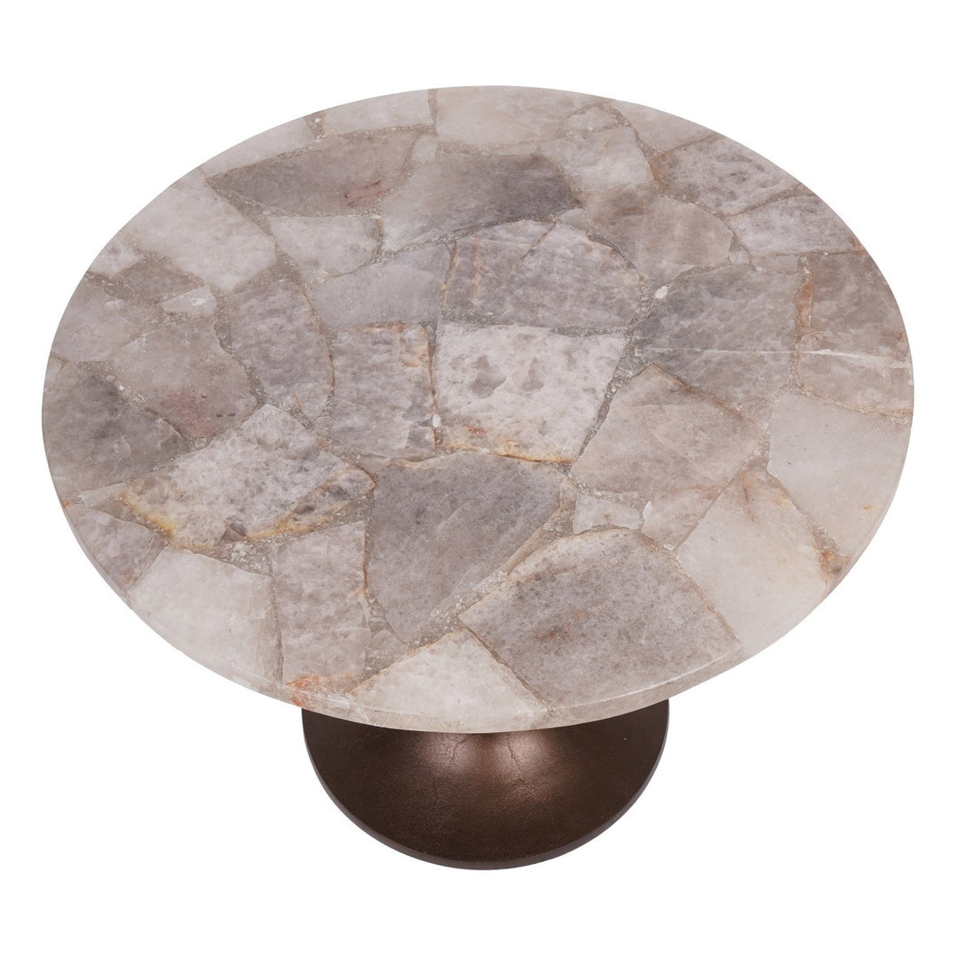 Bosworth Marble Side Table - Smokey Quartz Libra 11