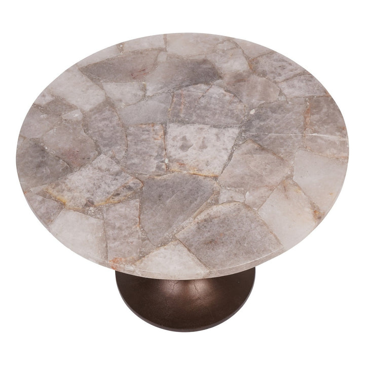 Bosworth Marble Side Table - Smokey Quartz Libra 11