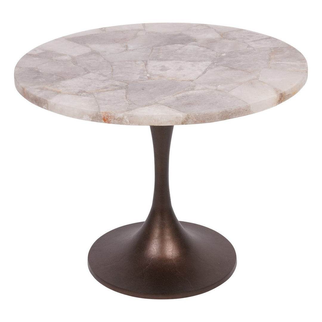 Bosworth Marble Side Table - Smokey Quartz Libra 10