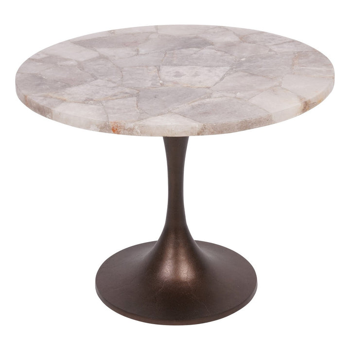 Bosworth Marble Side Table - Smokey Quartz Libra 10