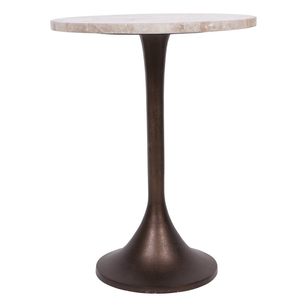 Bosworth Marble Side Table - Smokey Quartz Libra 6