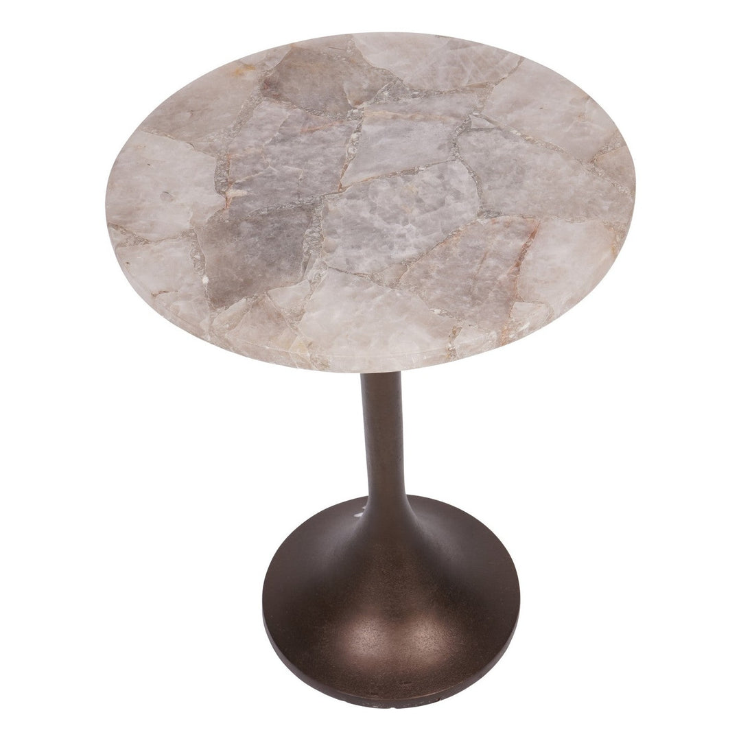 Bosworth Marble Side Table - Smokey Quartz Libra 7