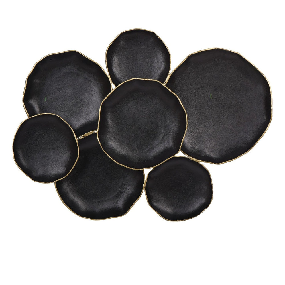 Arlow 7 Disc Wall Art - Black Metal Libra 2