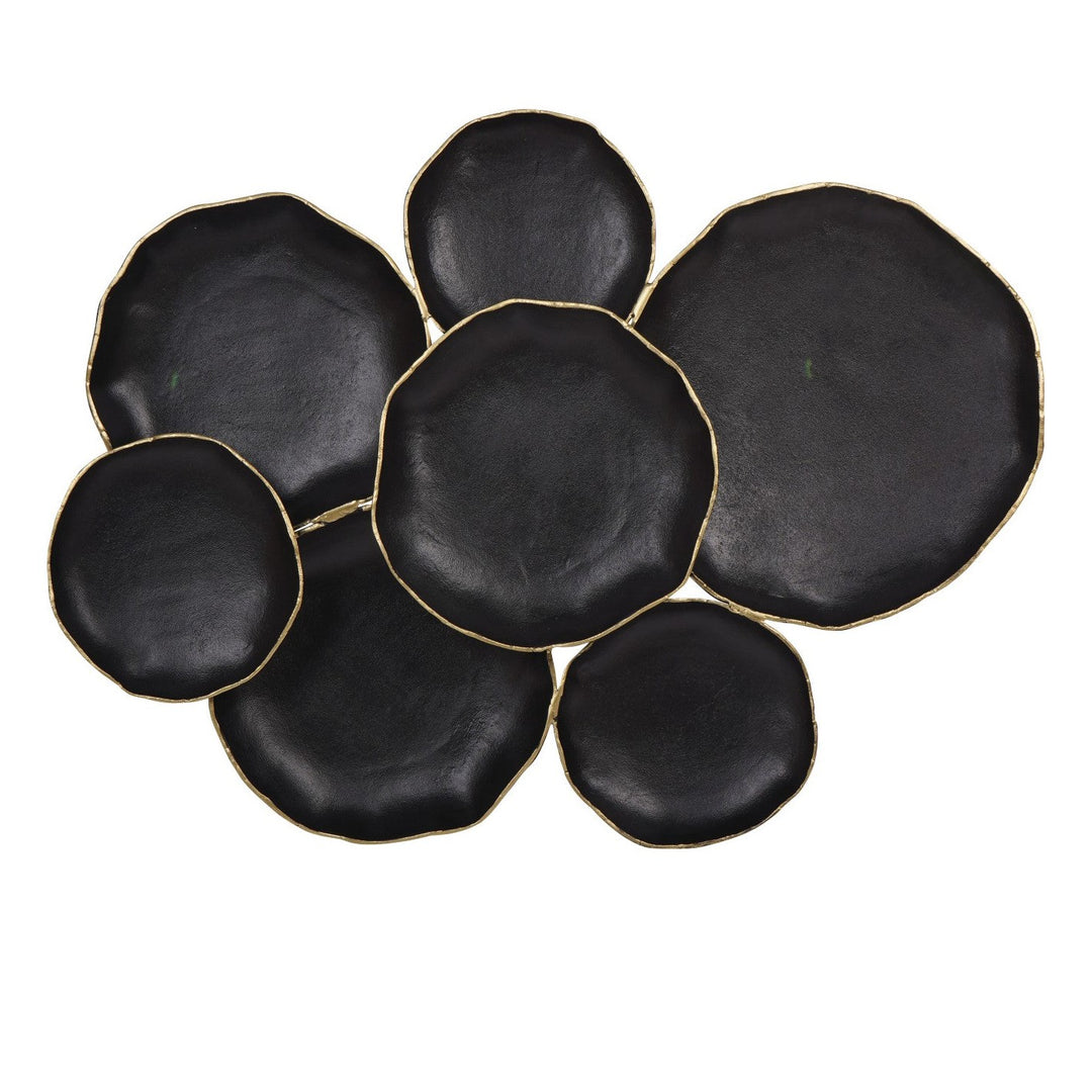 Arlow 7 Disc Wall Art - Black Metal Libra 2