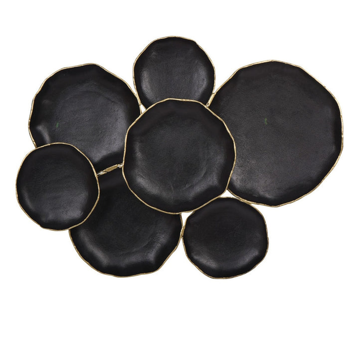 Arlow 7 Disc Wall Art - Black Metal Libra 2