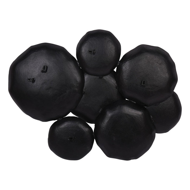 Arlow 7 Disc Wall Art - Black Metal Libra 3