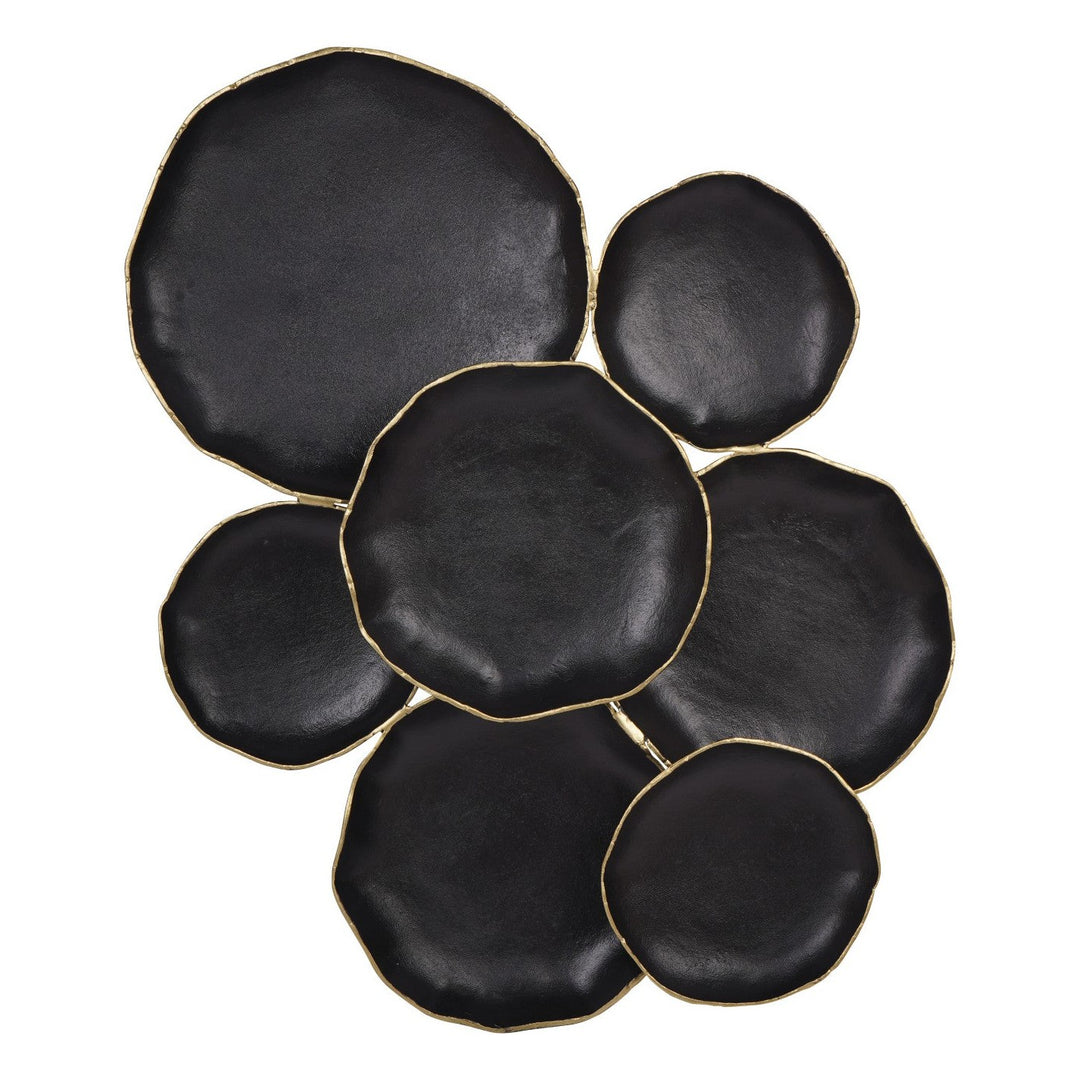 Arlow 7 Disc Wall Art - Black Metal Libra 1