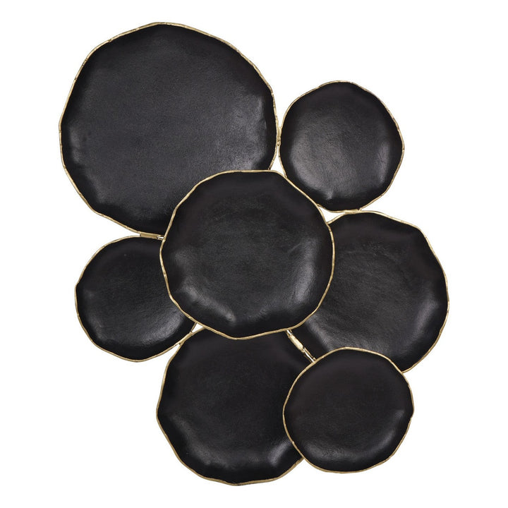 Arlow 7 Disc Wall Art - Black Metal Libra 1