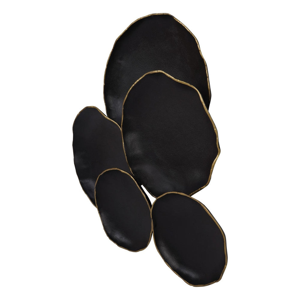 Arlow 5 Disc Wall Art - Black Metal Libra 2