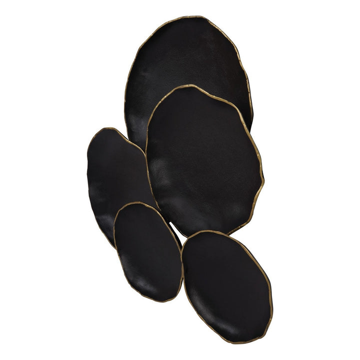 Arlow 5 Disc Wall Art - Black Metal Libra 2