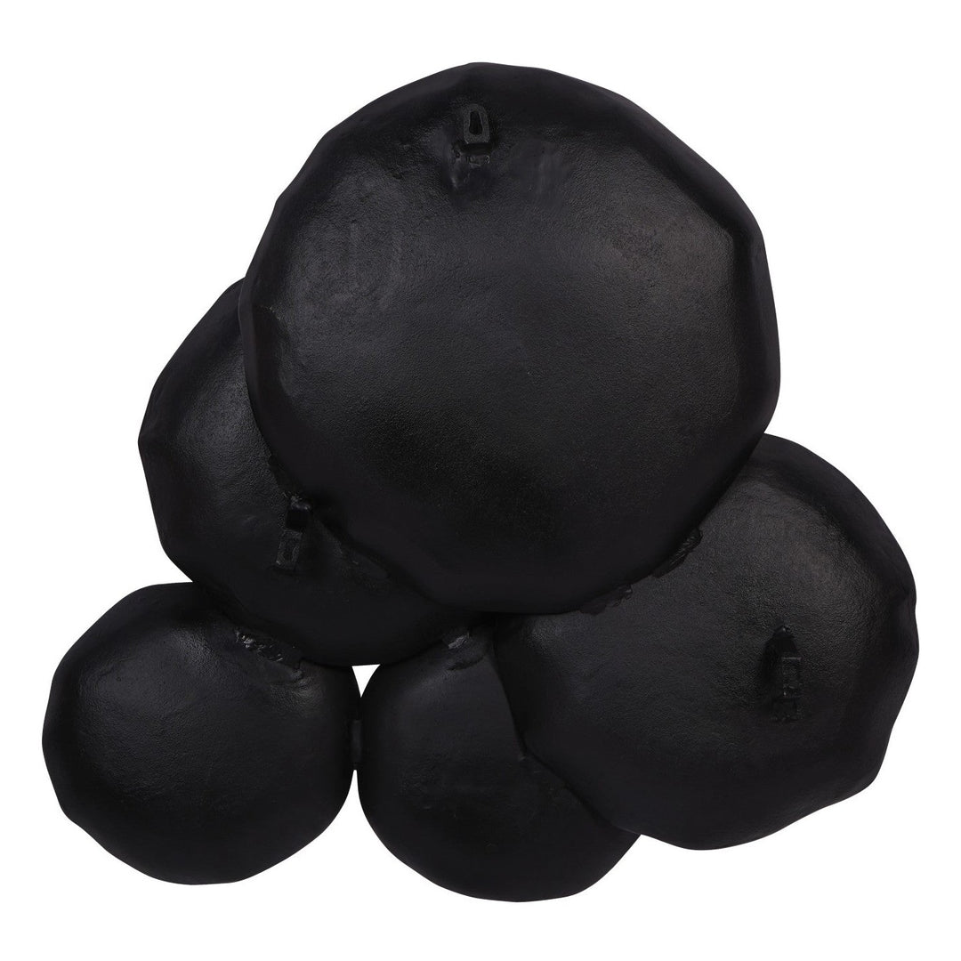 Arlow 5 Disc Wall Art - Black Metal Libra 3