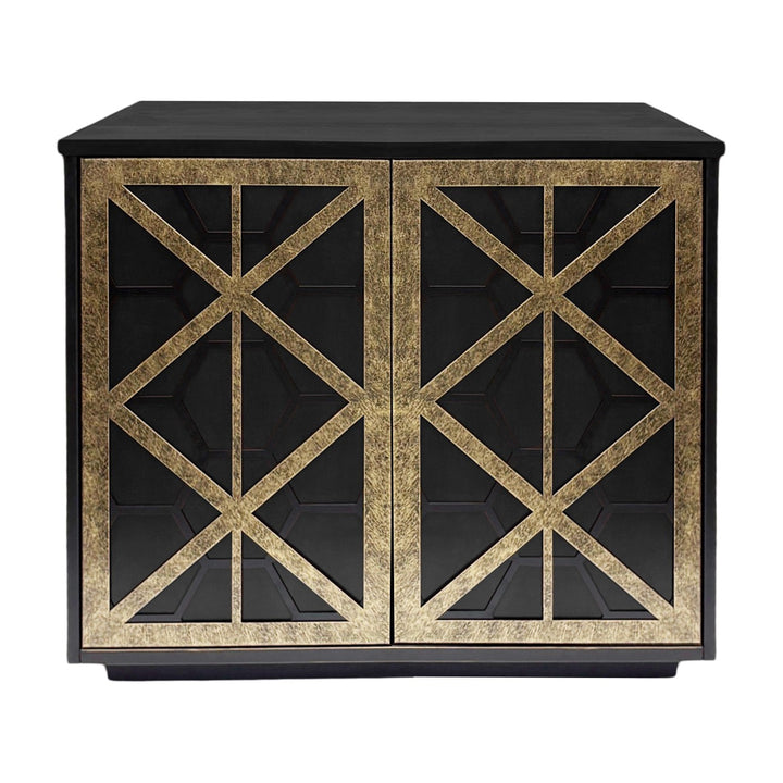 Reeno Fretwork 2 Door Cabinet