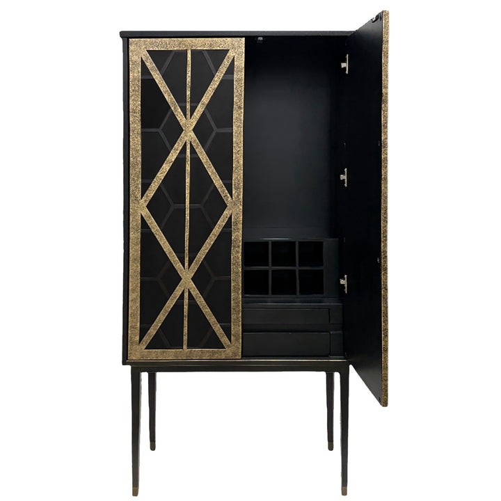 Reeno Fretwork Bar Cabinet