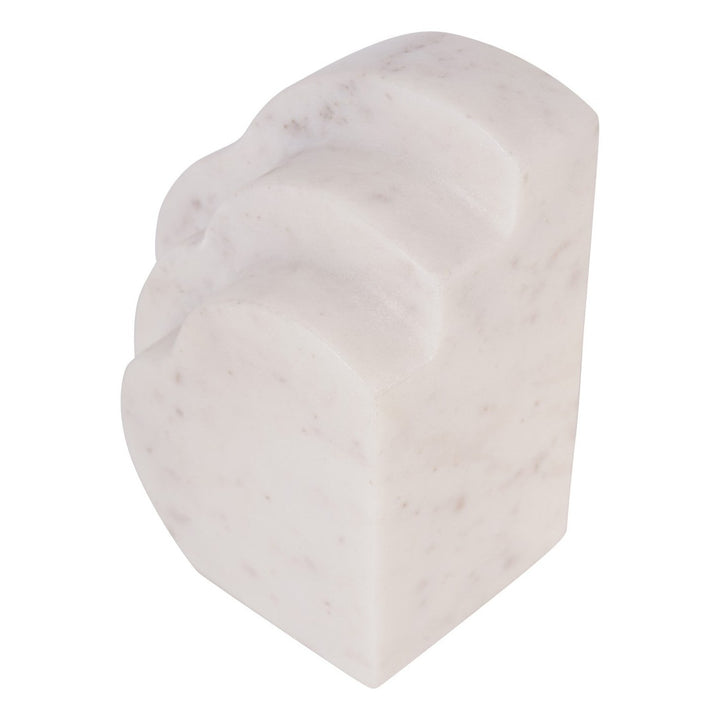 Genoa Cloud Bookends - White Marble Libra 5
