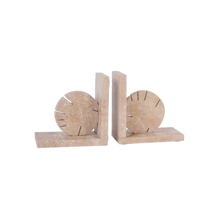 Catania Travertine Marble Bookends Libra 3