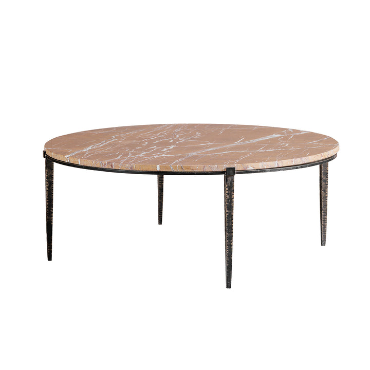 Leo Marble Coffee Table - Forest Brown