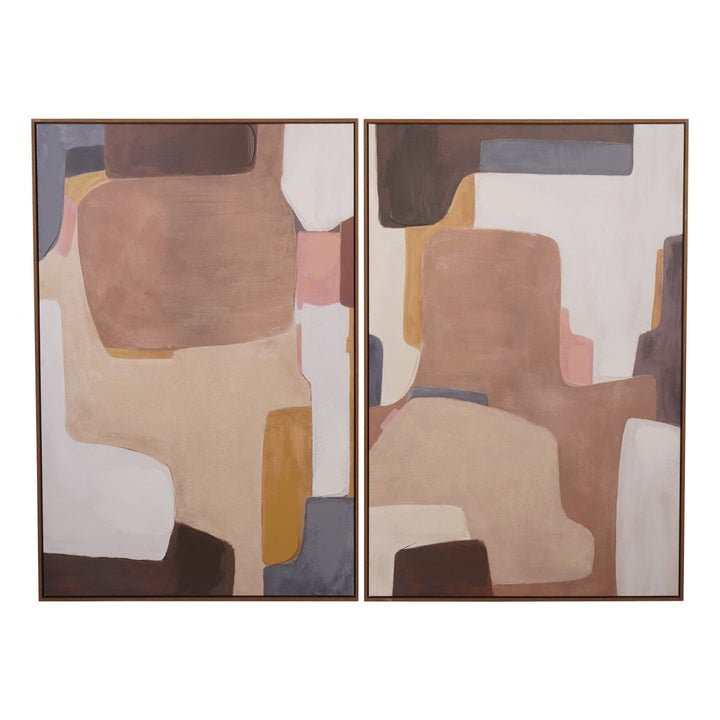 Modern Abstract Wall Art Set of 2 Libra 1