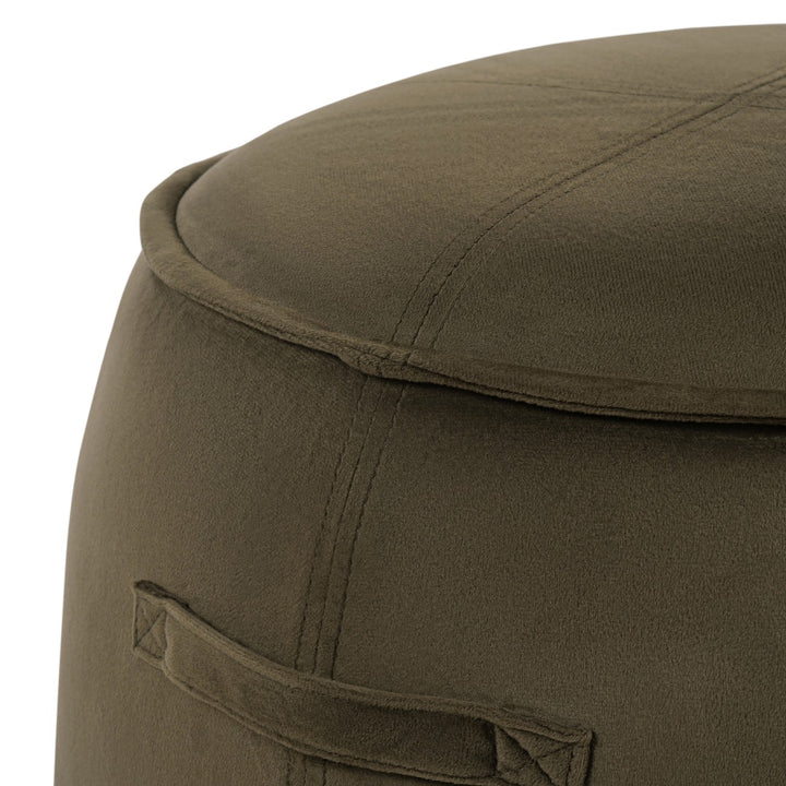 Bingham Upholstered Stool - Velvet Green Libra 4