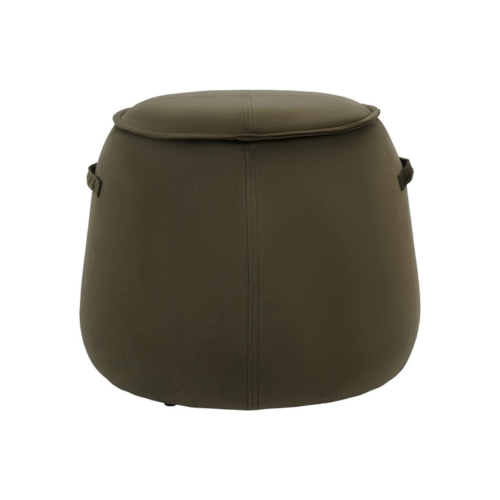 Bingham Upholstered Stool - Velvet Green Libra 1