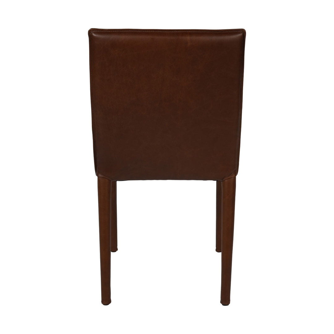 Barnes Leather Dining Chair - Brown Libra 3