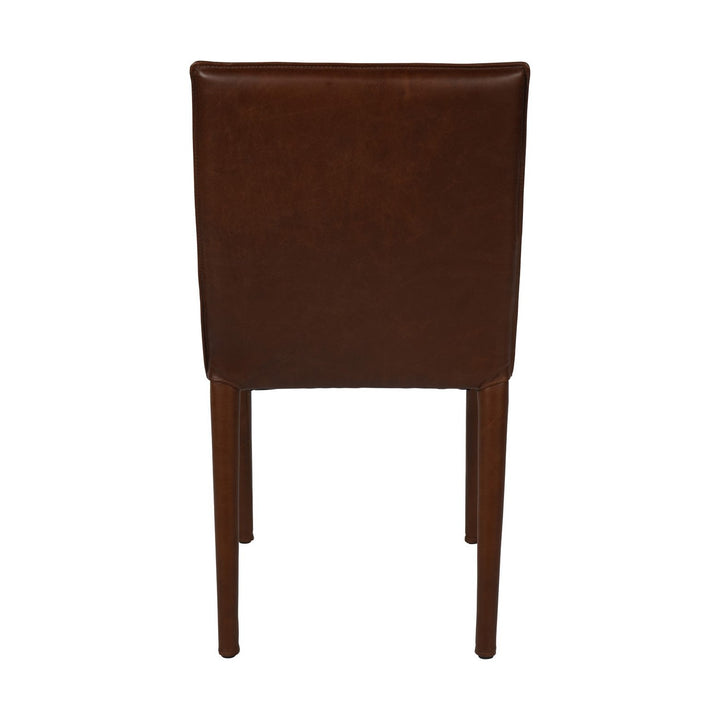 Barnes Leather Dining Chair - Brown Libra 3