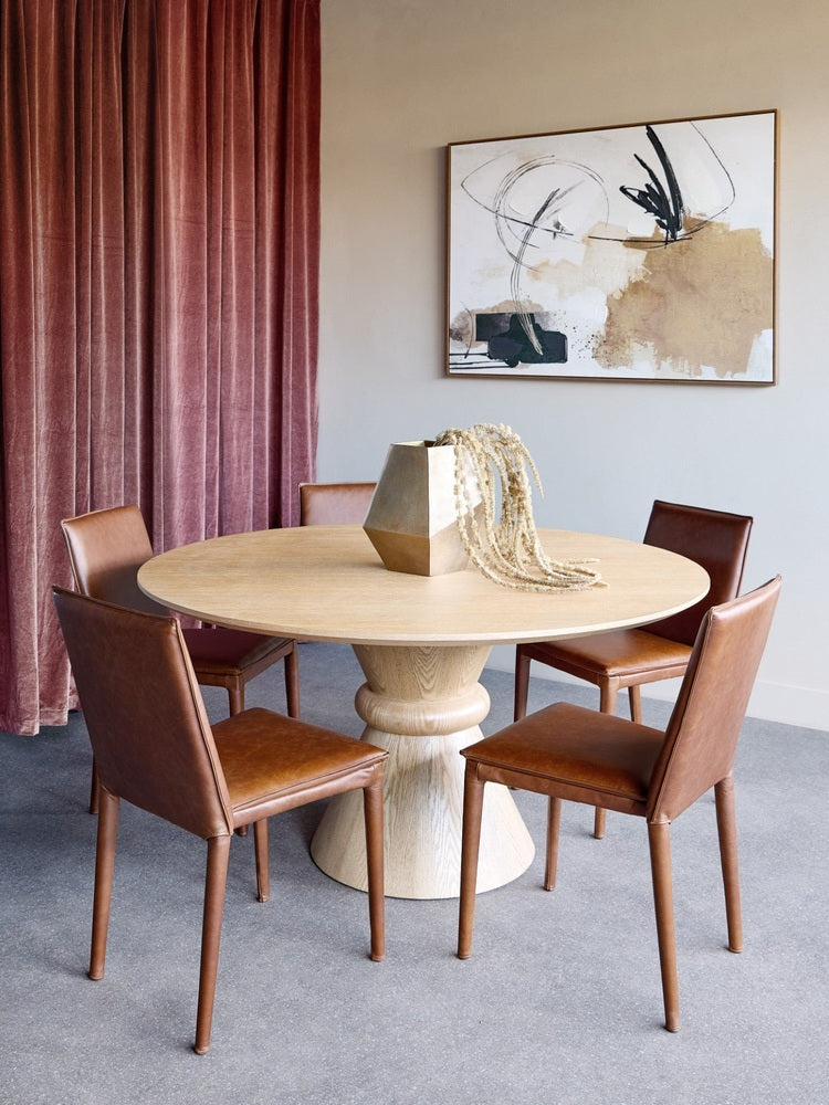 Canberra Round Wooden Dining Table 150cm