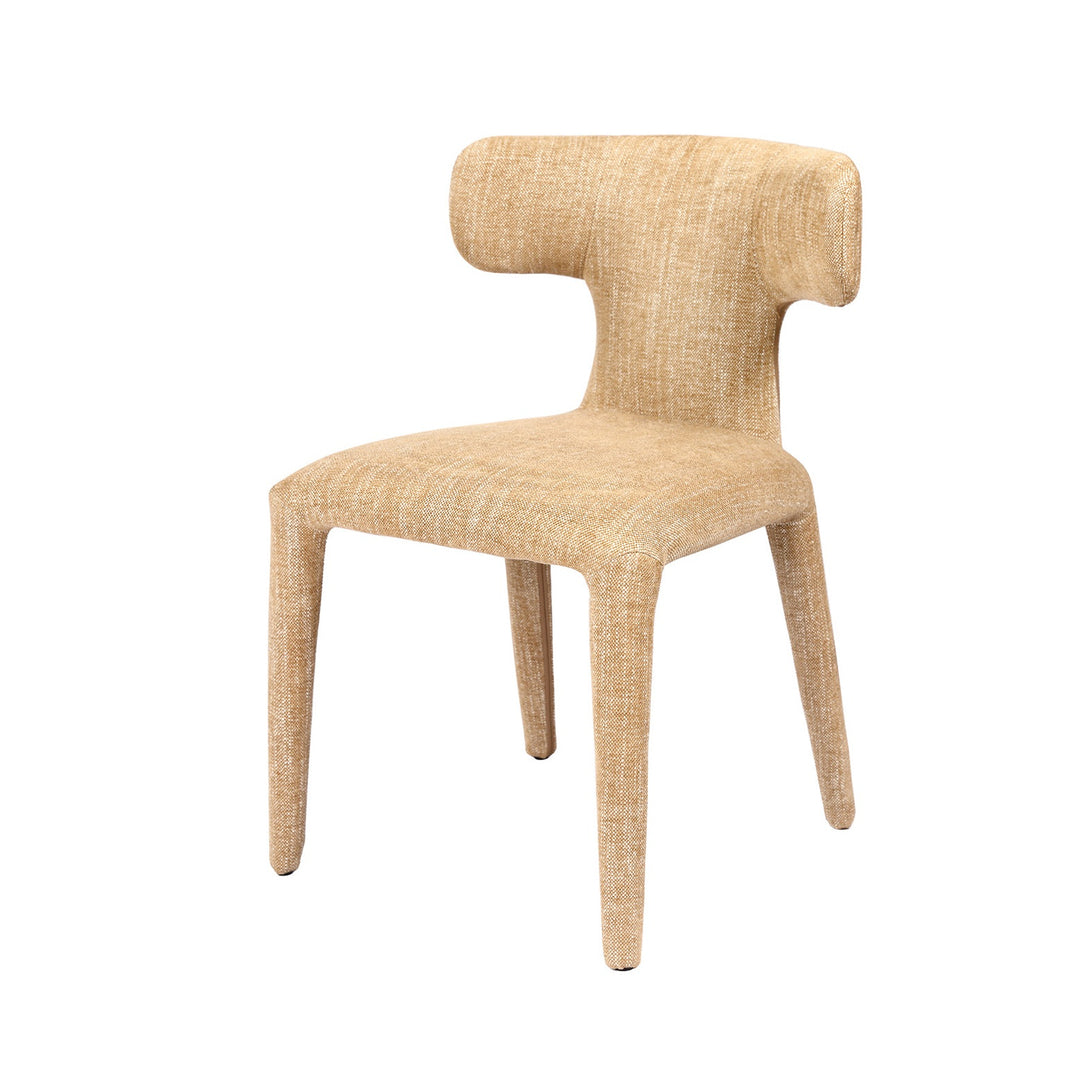Milo Curved Back Dining Chair - Wheat Beige Libra 3