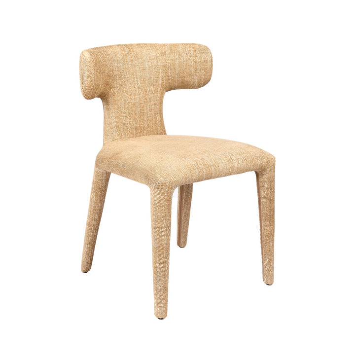 Milo Curved Back Dining Chair - Wheat Beige Libra 4
