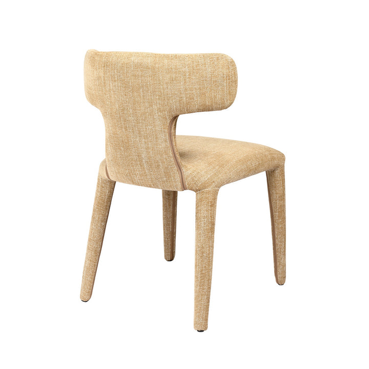 Milo Curved Back Dining Chair - Wheat Beige Libra 5