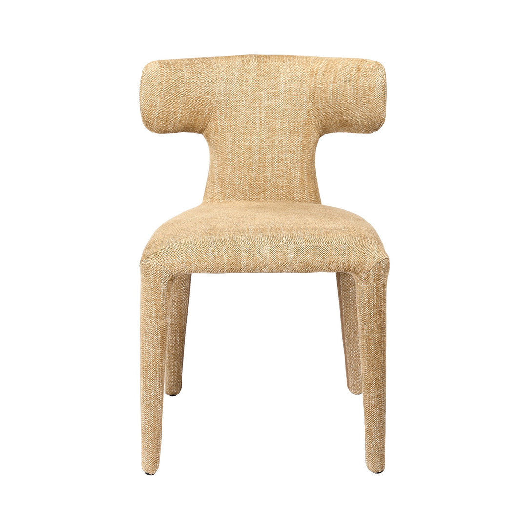 Milo Curved Back Dining Chair - Wheat Beige Libra 1