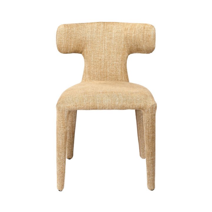 Milo Curved Back Dining Chair - Wheat Beige Libra 1