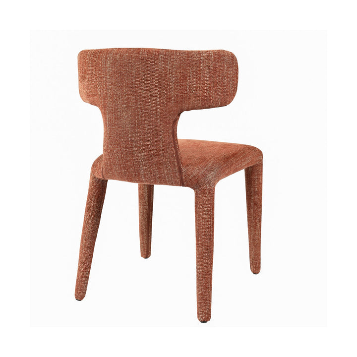 Milo Curved Back Upholstered Dining Chair - Brown Libra 4