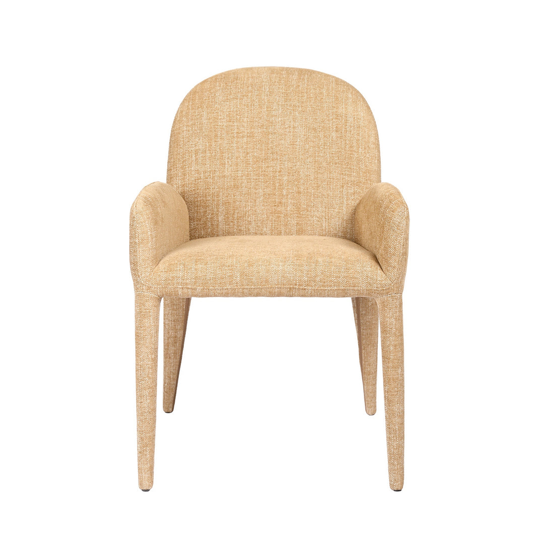 Eska Carver Upholstered Dining Chair Wheat - Beige Libra 1