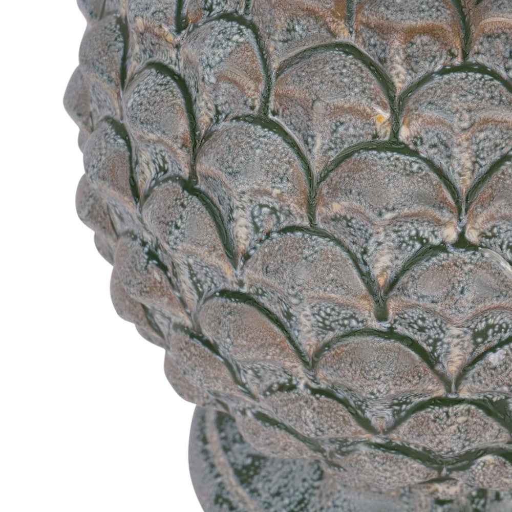 Verona Glazed Ceramic Table Lamp - Green Libra 5