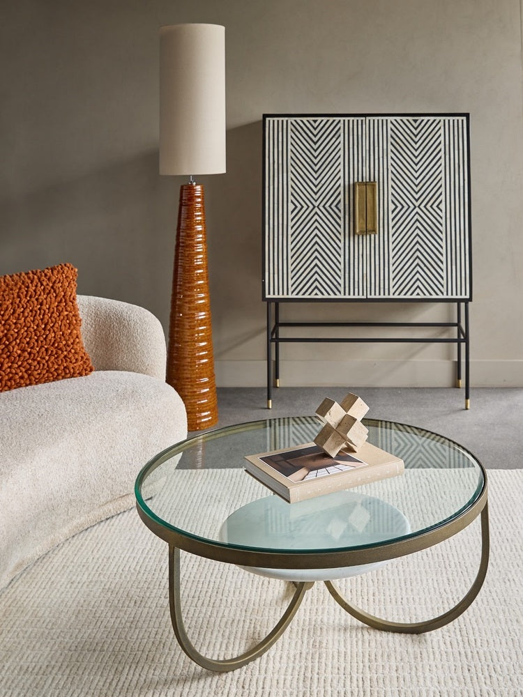 Tivoli Tall Ceramic Floor Lamp - Terracotta Libra 3