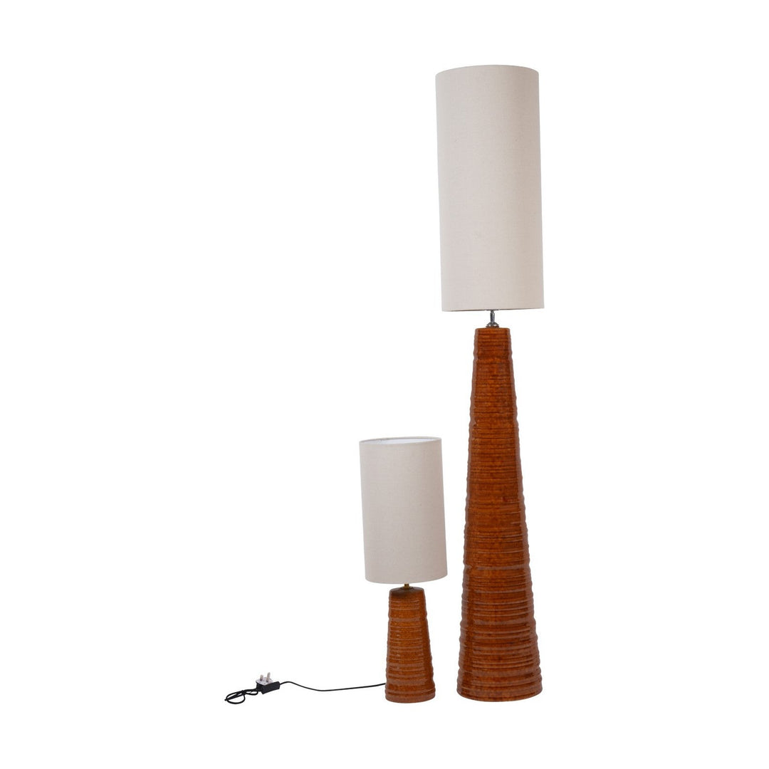 Tivoli Tall Ceramic Floor Lamp - Terracotta Libra 7