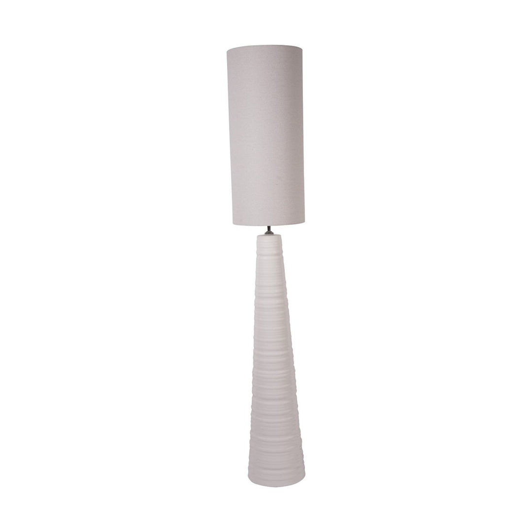 Tivoli Tall Ceramic Floor Lamp - White Libra 1