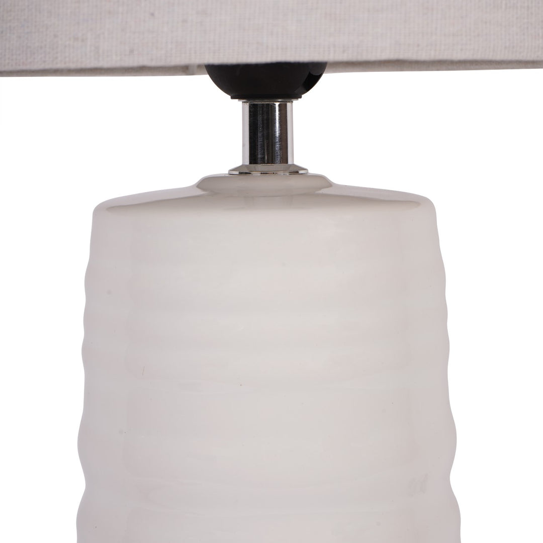 Tivoli Ceramic Table Lamp - White Libra 3