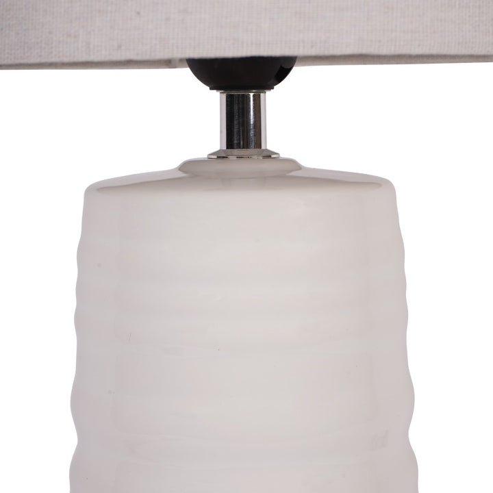 Tivoli Ceramic Table Lamp - White Libra 3