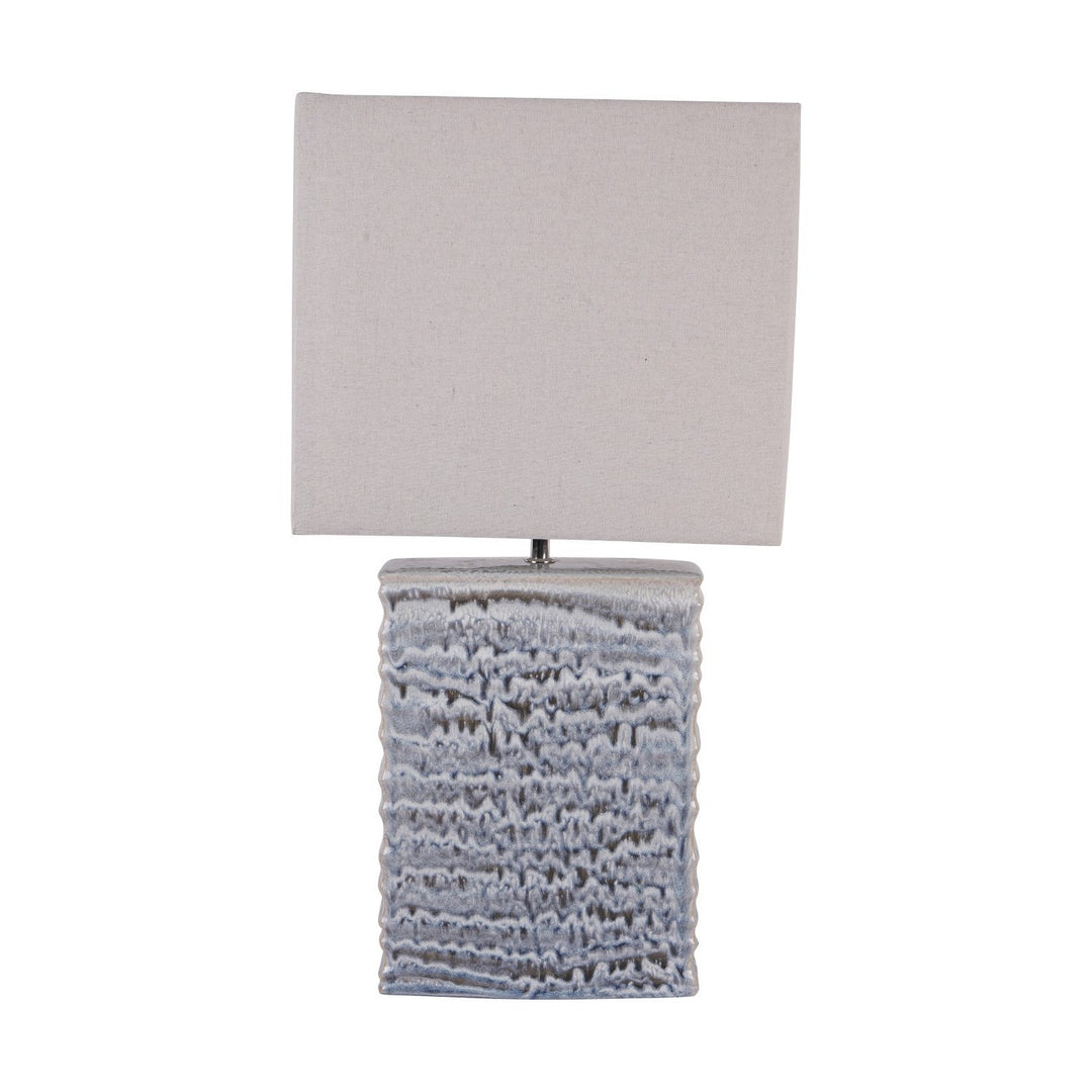 Sereno Square Ceramic Lamp - Grey Libra 1
