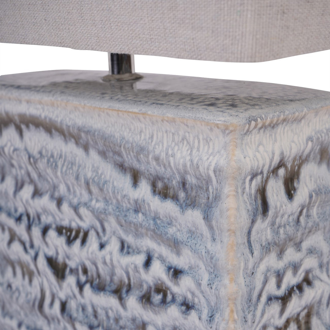 Sereno Square Ceramic Lamp - Grey Libra 5