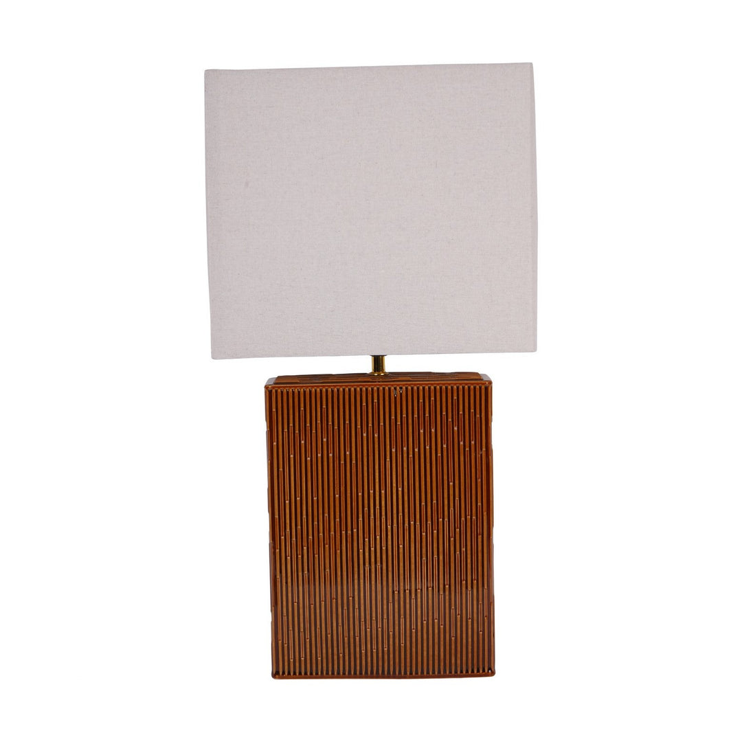 Elk Square Ceramic Lamp - Terracotta Libra 1