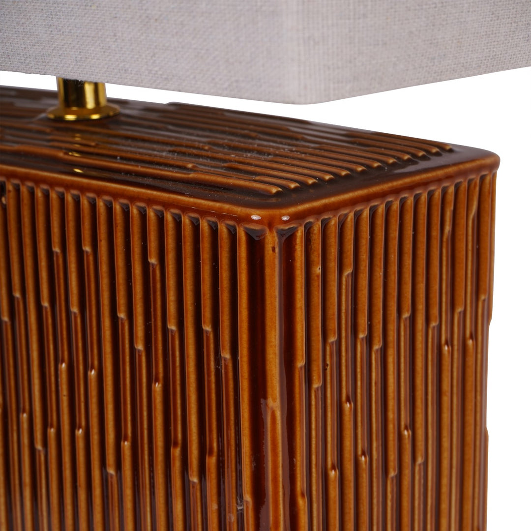 Elk Square Ceramic Lamp - Terracotta Libra 5